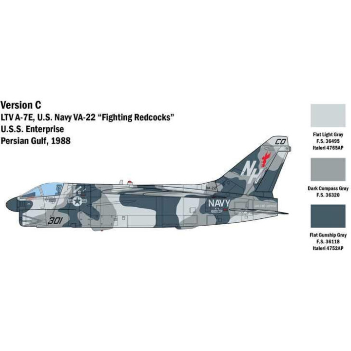 Model Kit letadlo 2797 - A-7E Corsair II (1:48)