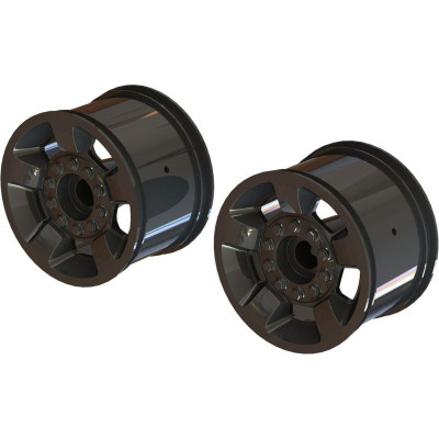Arrma disk kola Mt 2.8" 14mm černý chrom (2)
