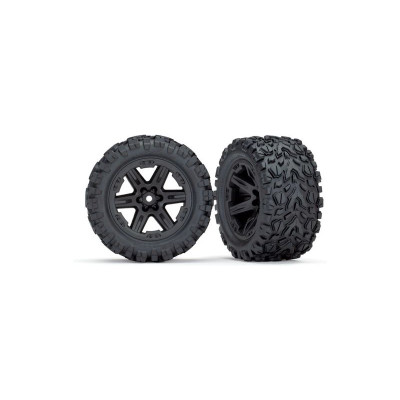 Traxxas kolo 2.8", disk Rustler 4x4 černý, pneu Talon Extreme (pár)