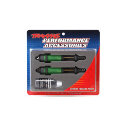 Traxxas tlumič GTR xx-long hliník/PTFE zelený, pístnice TiN (2)