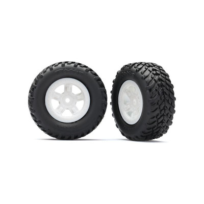 Traxxas kolo 1.8/1.4", disk SCT bílý, pneu SCT (2)