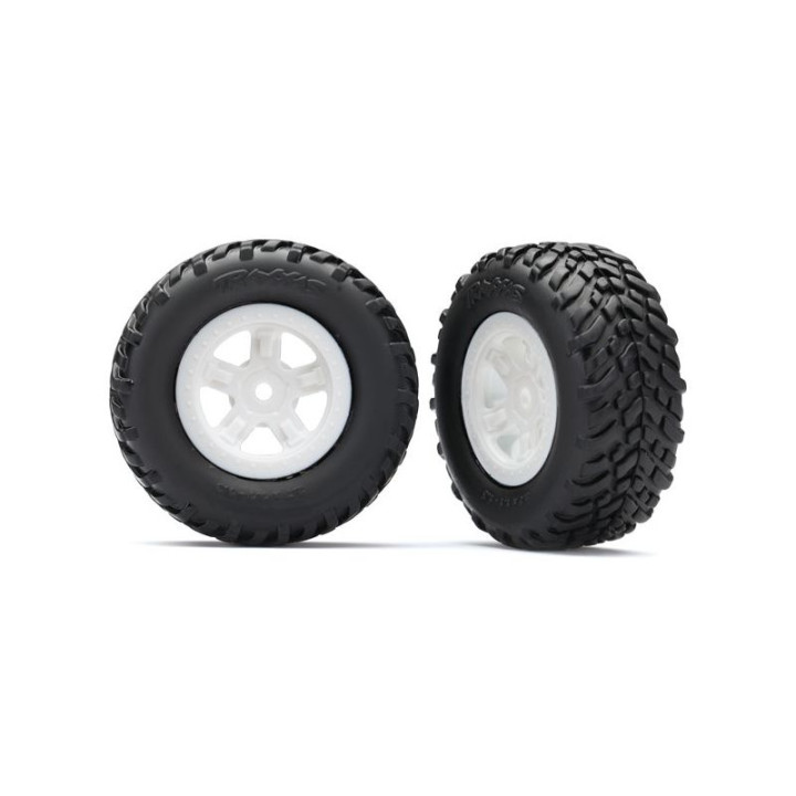 Traxxas kolo 1.8/1.4", disk SCT bílý, pneu SCT (2)