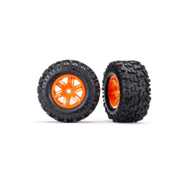 Traxxas kolo 4.3/5.7", disk oranžový, pneu Maxx AT (pár)
