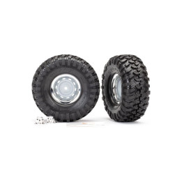 Traxxas kolo 1.9", disk chromovaný, pneu Canyon Trail (2) (pro NO8255A)