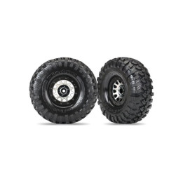 Traxxas kolo 2.2", disk Method 105 černý chrom, pneu Canyon Trail (pár)