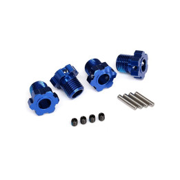 Traxxas náboj kola hliníkový modrý 17mm (4)