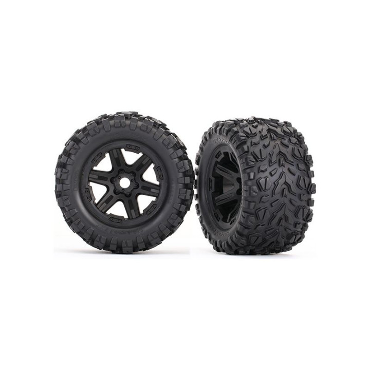 Traxxas kolo 3.8", disk černý, pneu Talon EXT (pár)