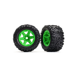 Traxxas kolo 3.8", disk zelený, pneu Talon EXT (pár)