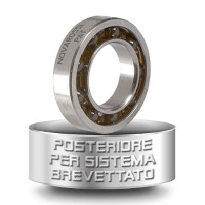 Zadní keramické kuličkové ložisko - 11,9x21,4x5,3x4,3mm - 9 kuliček