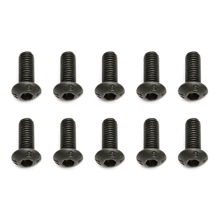M3x0,5x8mm Imbusový šroub s kulatou hlavou, 10 ks.
