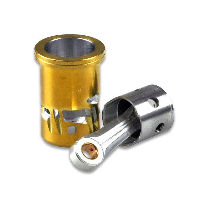 Complete coupligs 3,5cc 7P REAR EXH ON ROAD PISTON CNC