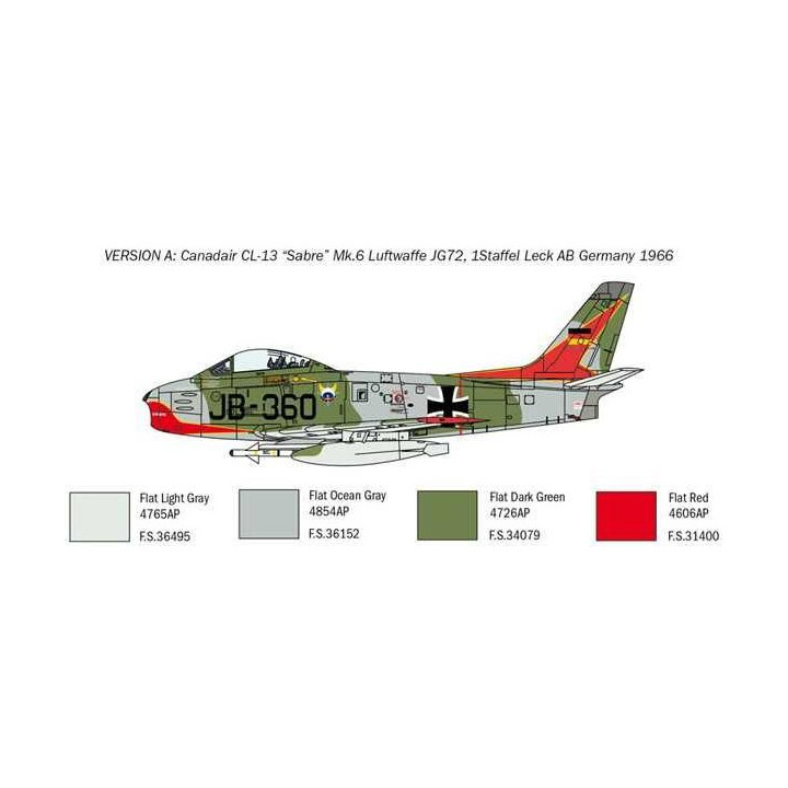 Model Kit letadlo 2799 - F-86E “Sabre” (1:48)