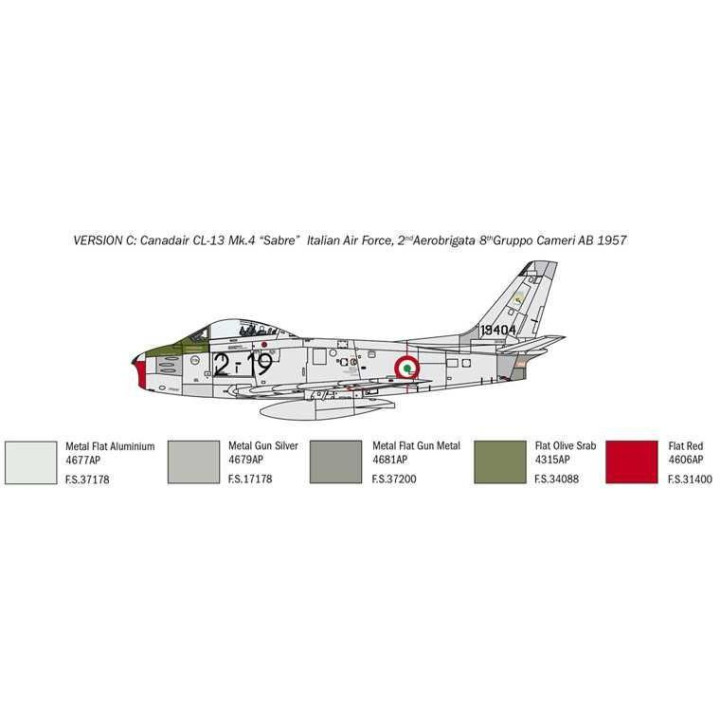 Model Kit letadlo 2799 - F-86E “Sabre” (1:48)