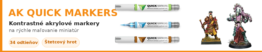 AK Quick Markers – kontrastné farby na miniatúry | RCSVET.sk