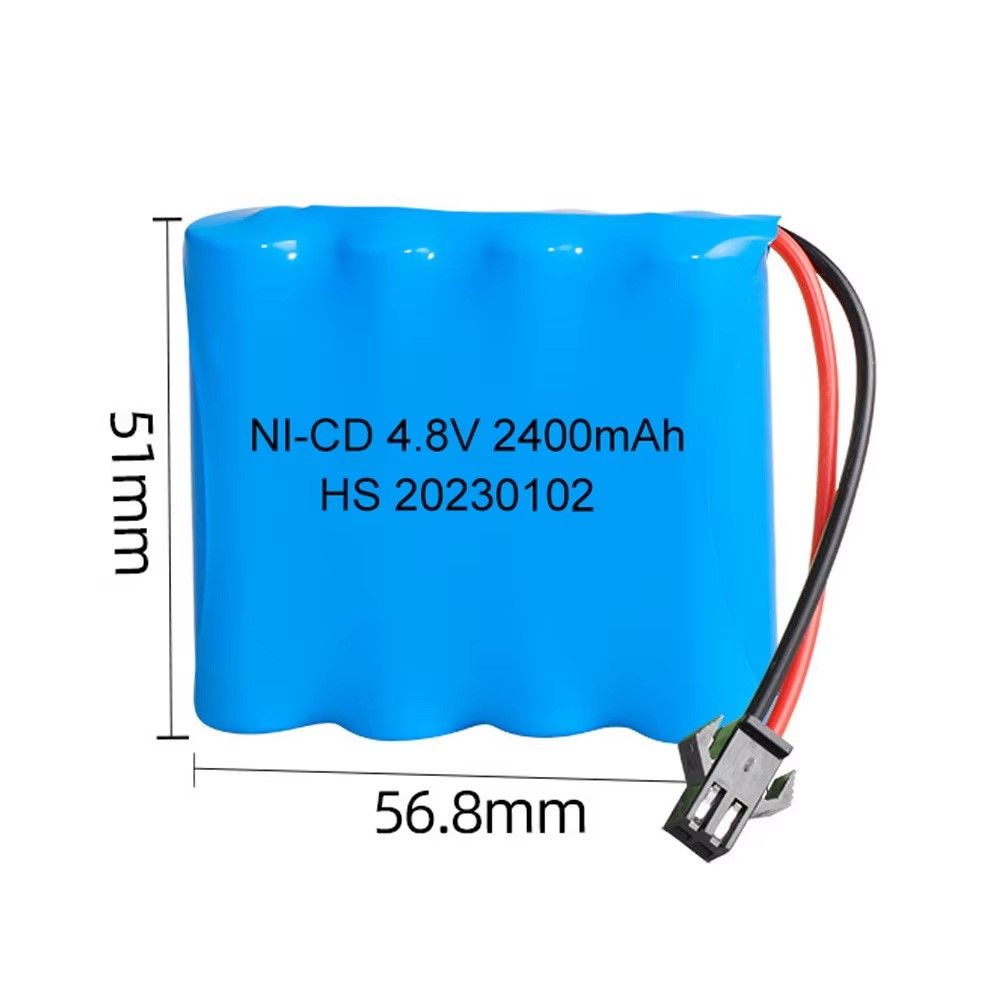 Rozmery batérie NiCd AA 4,8 V 2400 mAh