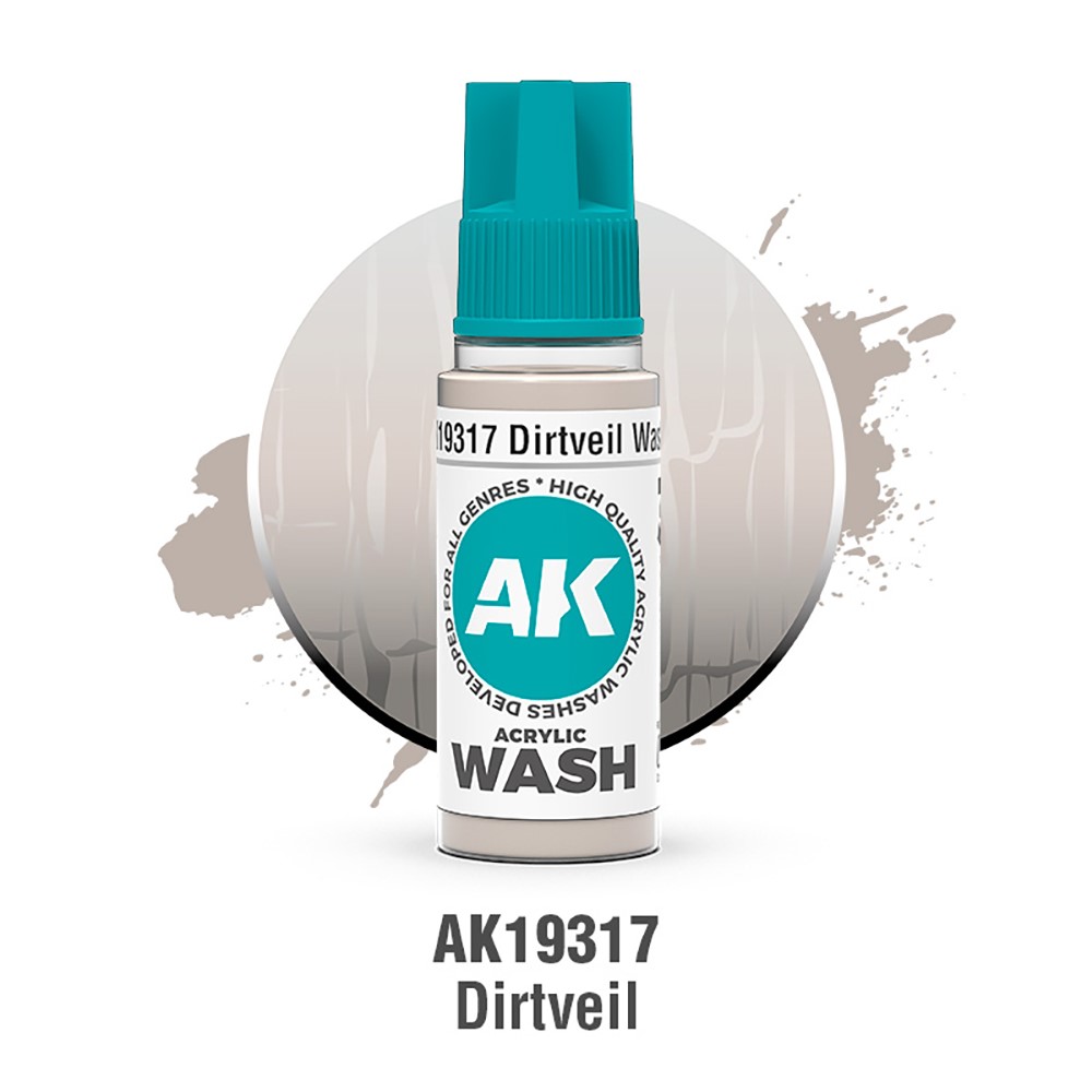 AK Interactive Dirtveil Wash Acrylic Wash 18 ml AK19317