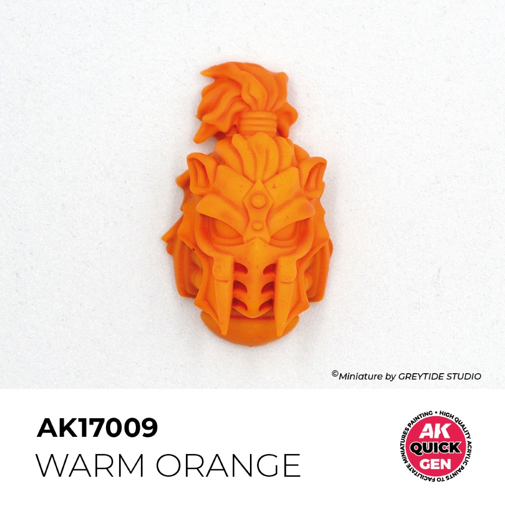 Ukážka použitia farby Warm Orange AK17009
