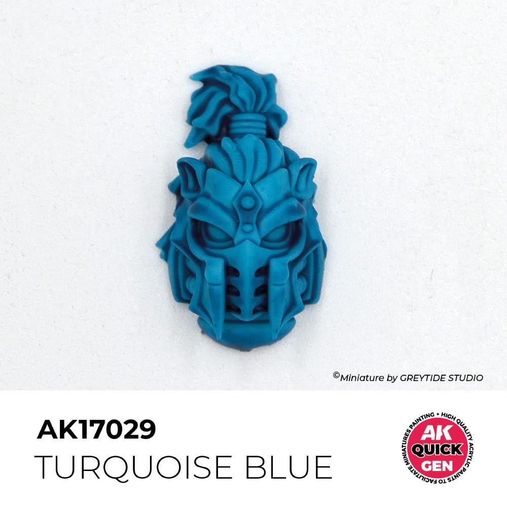 Príklad použitia farby Turquoise Blue na miniatúre