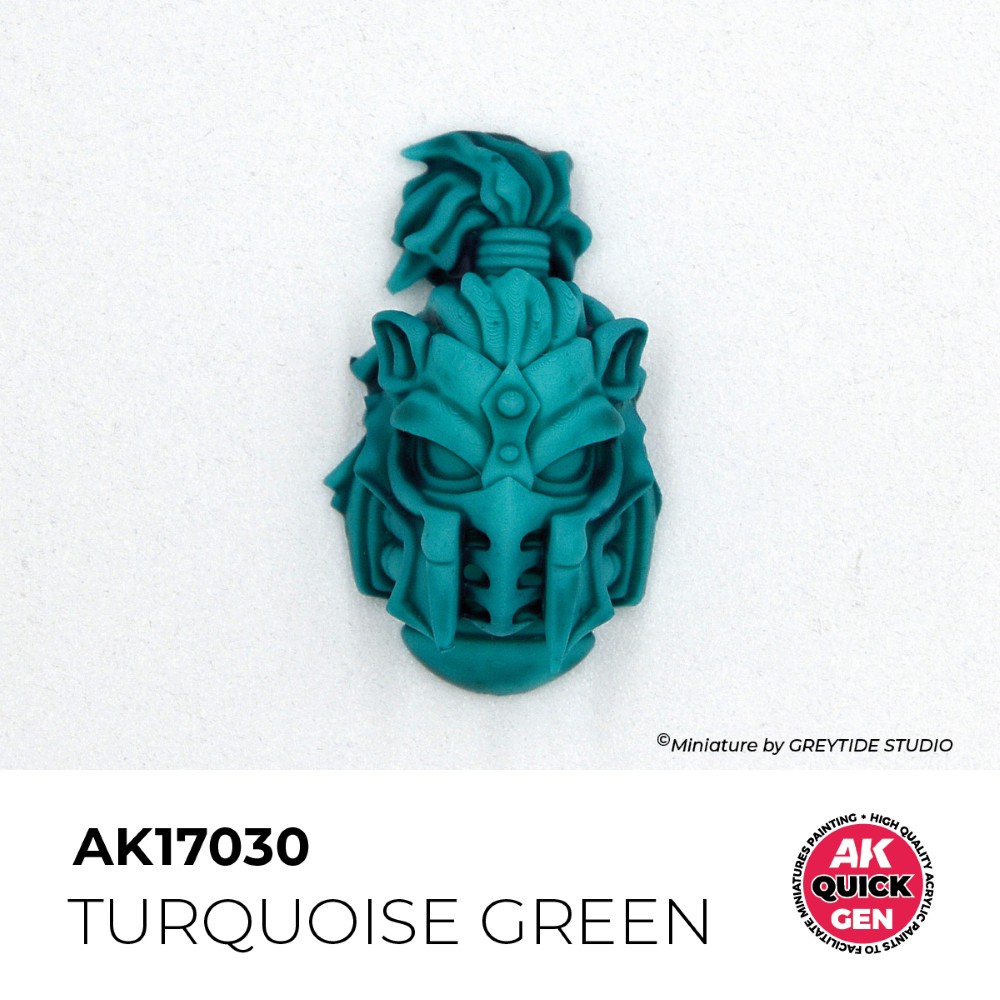 Príklad použitia farby Turquoise Green na miniatúre