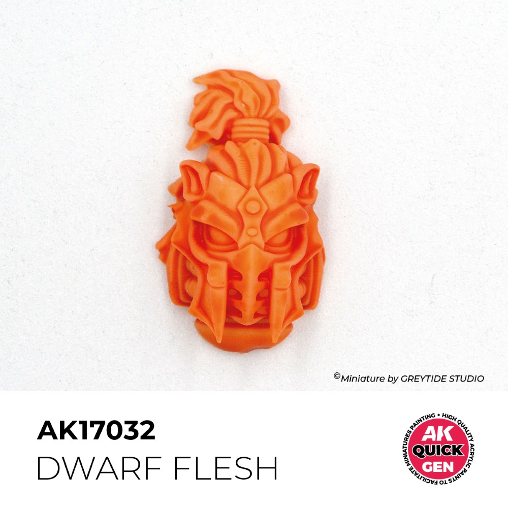 Príklad použitia farby Dwarf Flesh na miniatúre
