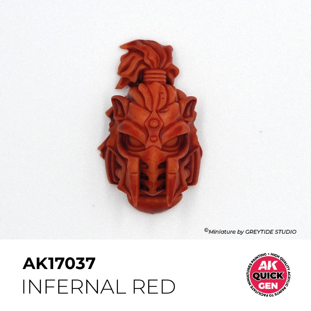 Príklad použitia farby Infernal Red na miniatúre