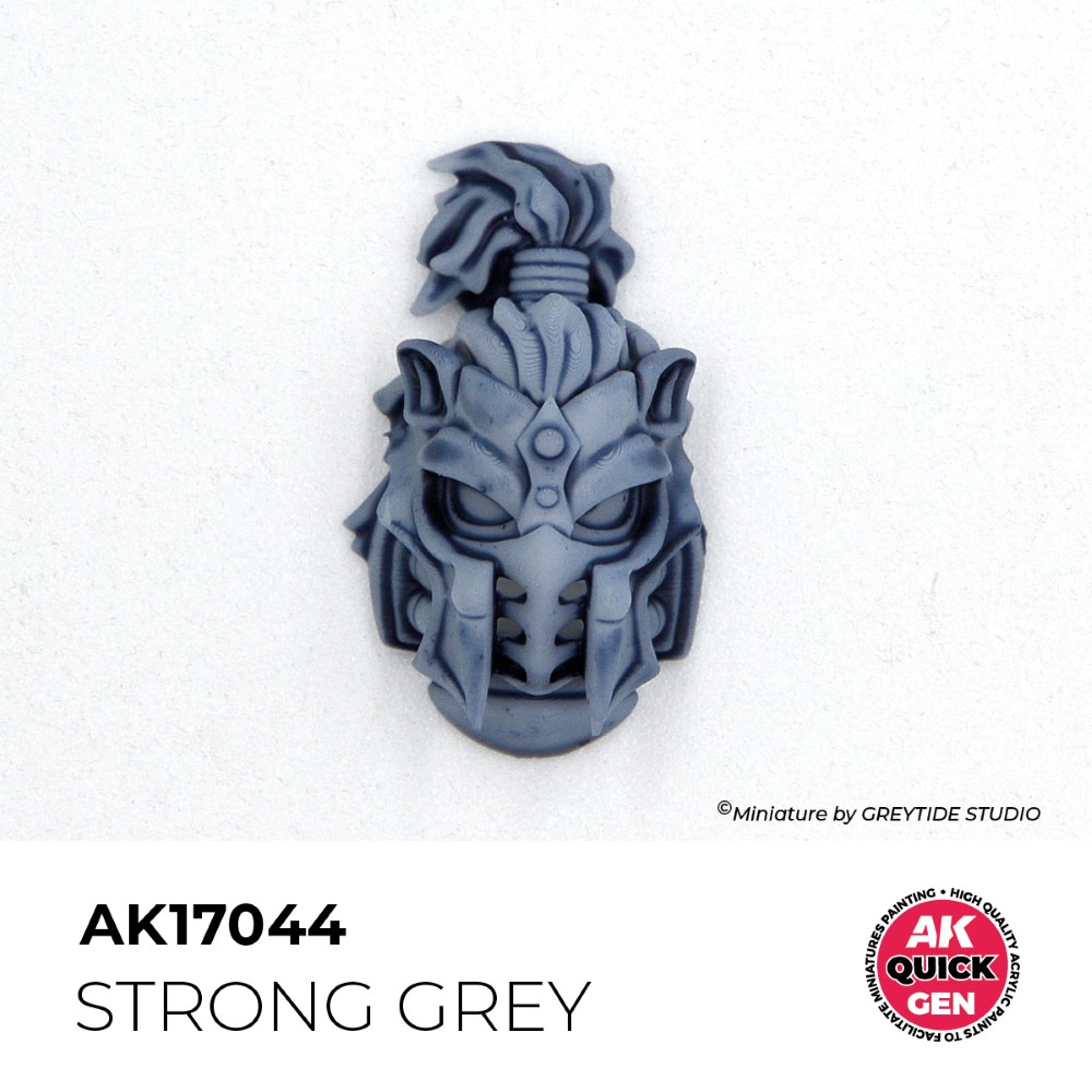 Príklad použitia farby Strong Grey na miniatúre