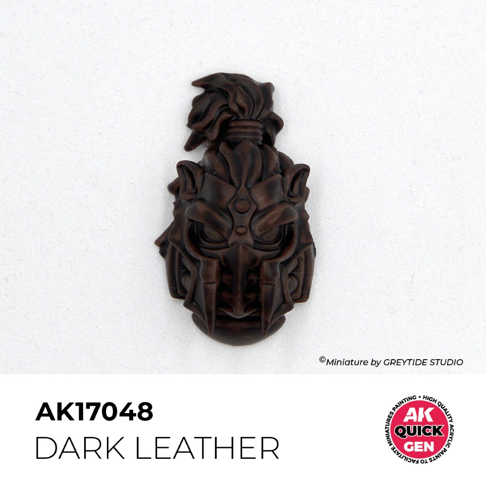 Príklad použitia farby Dark Leather na miniatúre