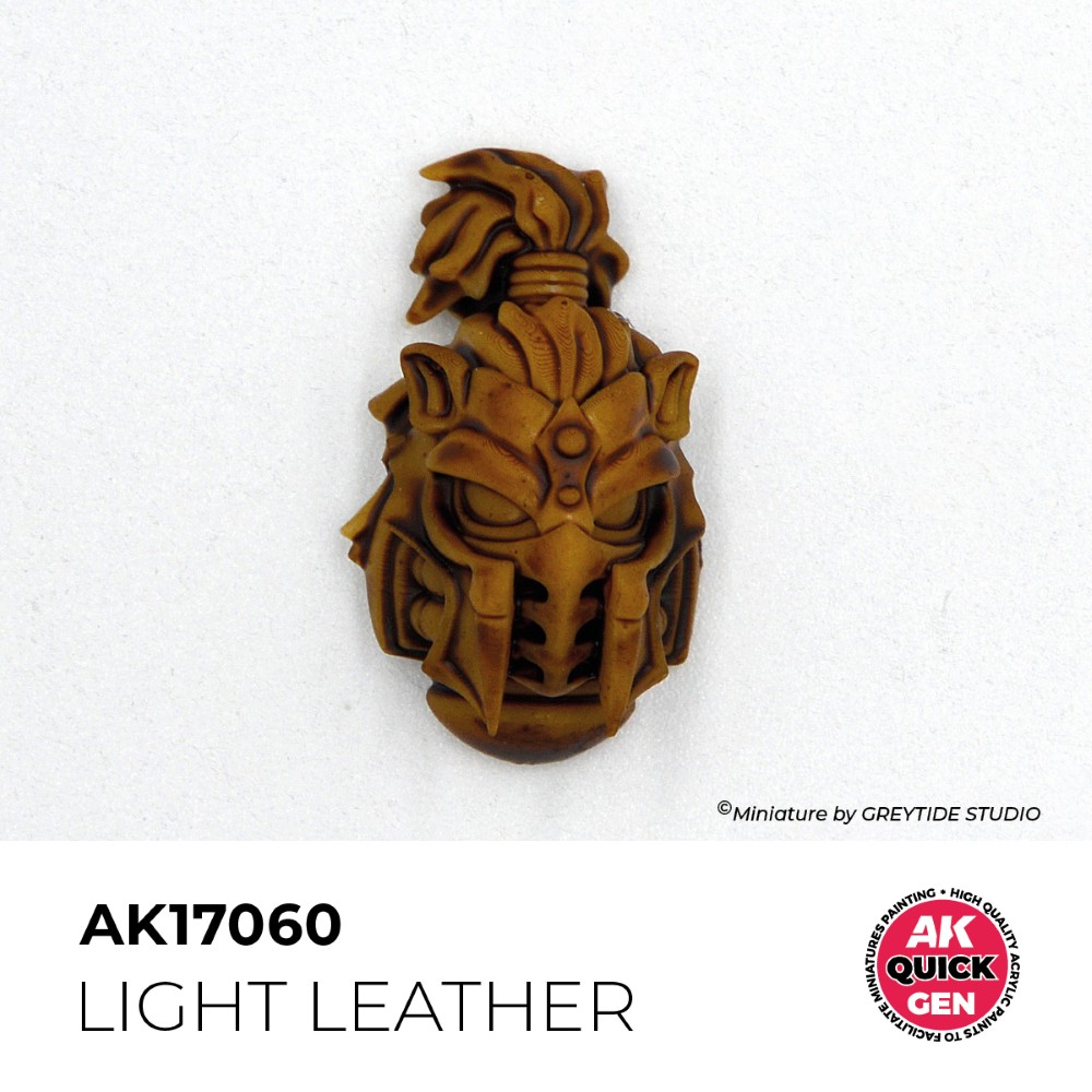 Ukážka použitia farby Light Leather na miniatúre