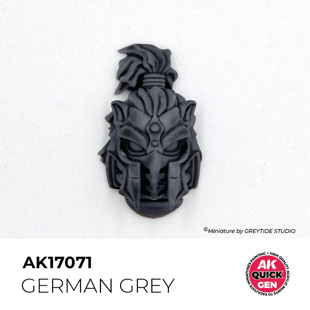 Ukážka použitia vojenskej farby German Grey na miniatúre