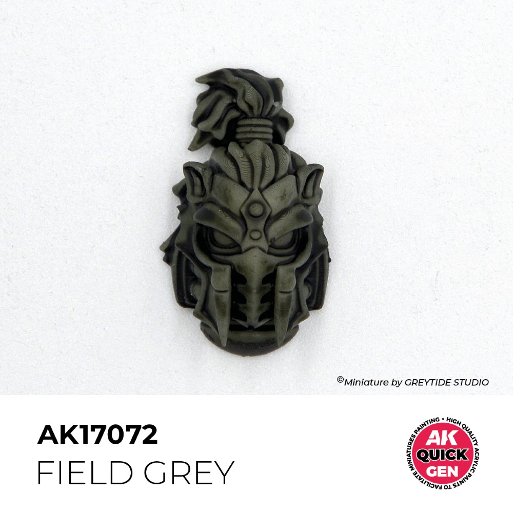 Ukážka použitia vojenskej farby Field Grey na miniatúre