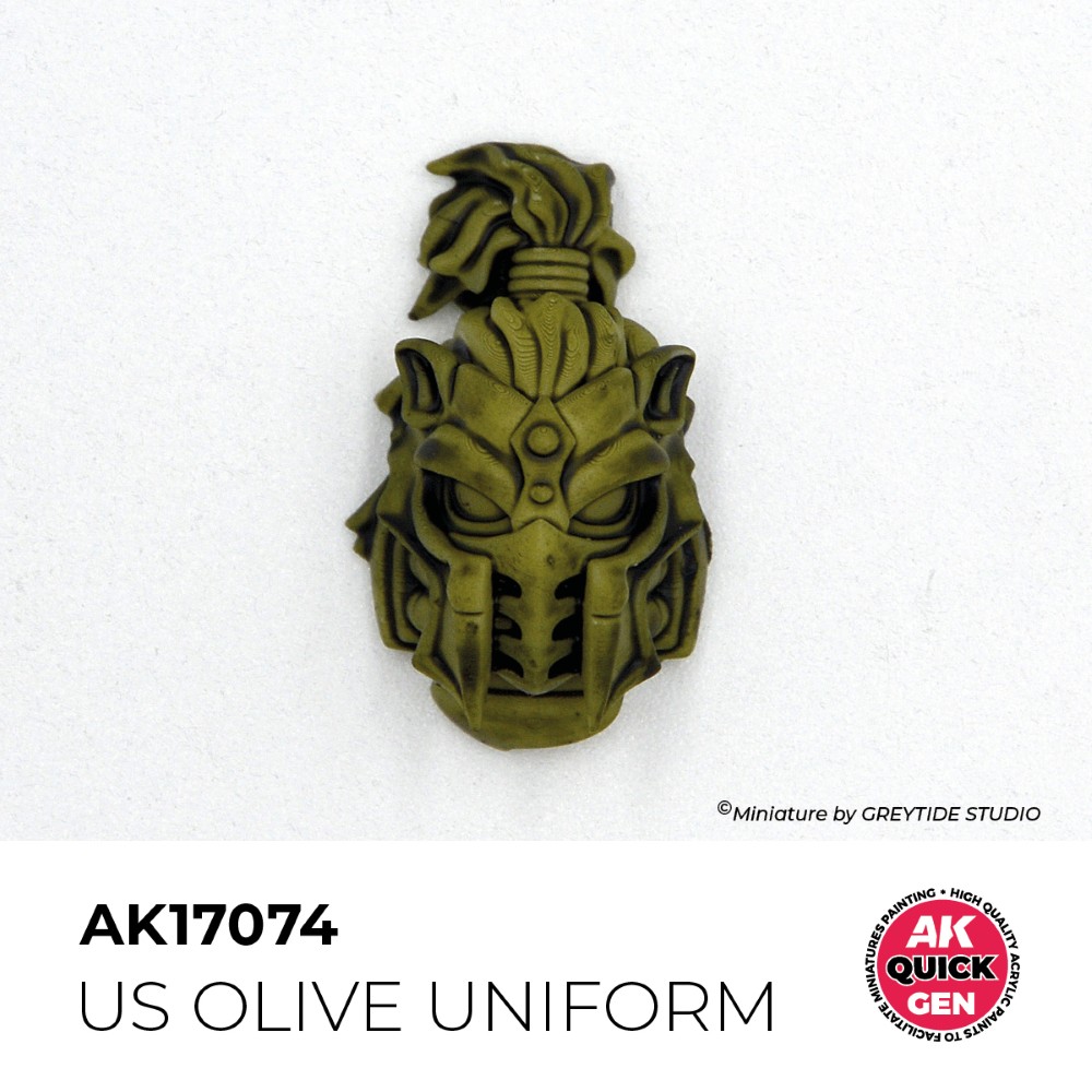 Ukážka použitia vojenskej farby US Olive Uniform na miniatúre