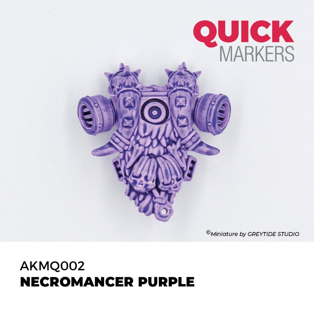 Výsledný odtieň Necromancer Purple Quick Marker