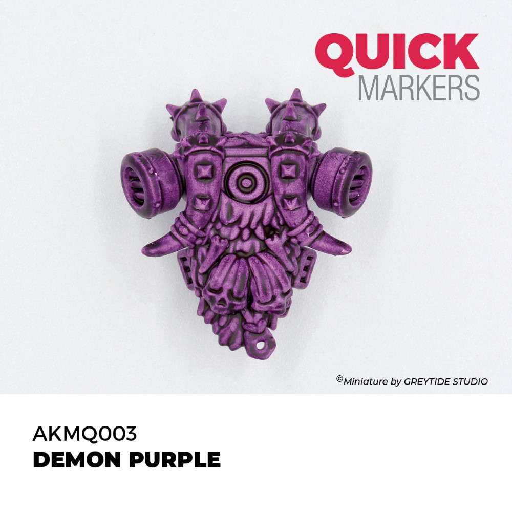 Výsledný odtieň Demon Purple Quick Marker