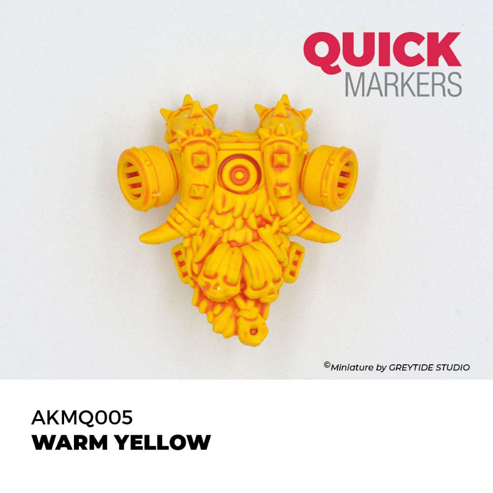 Výsledný odtieň Warm Yellow Quick Marker
