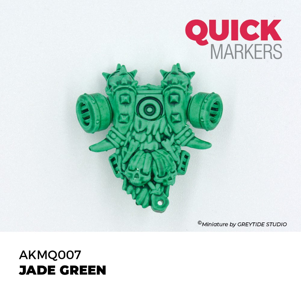 Výsledný odtieň Jade Green Quick Marker