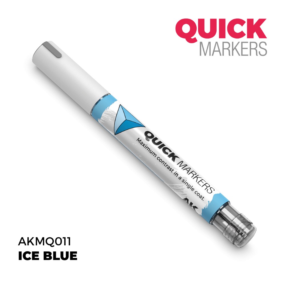 Ukážka použitia markeru Ice Blue na miniatúre