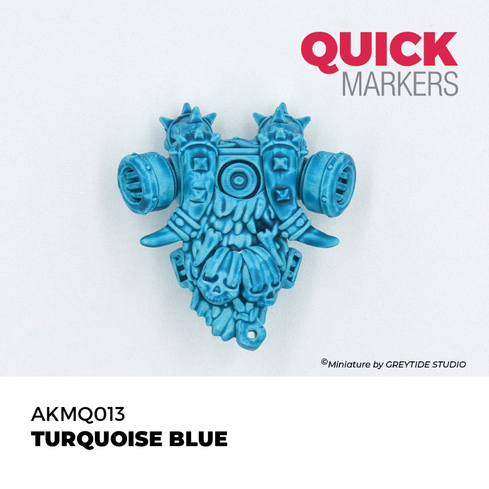 Výsledný odtieň Turquoise Blue Quick Marker