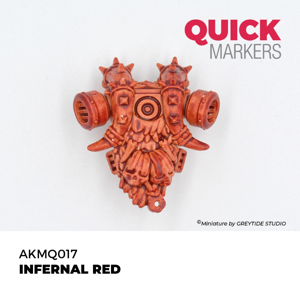 Výsledný odtieň Infernal Red Quick Marker