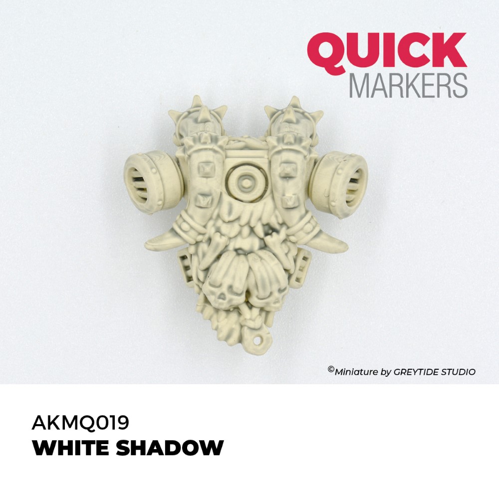 Výsledný odtieň White Shadow Quick Marker