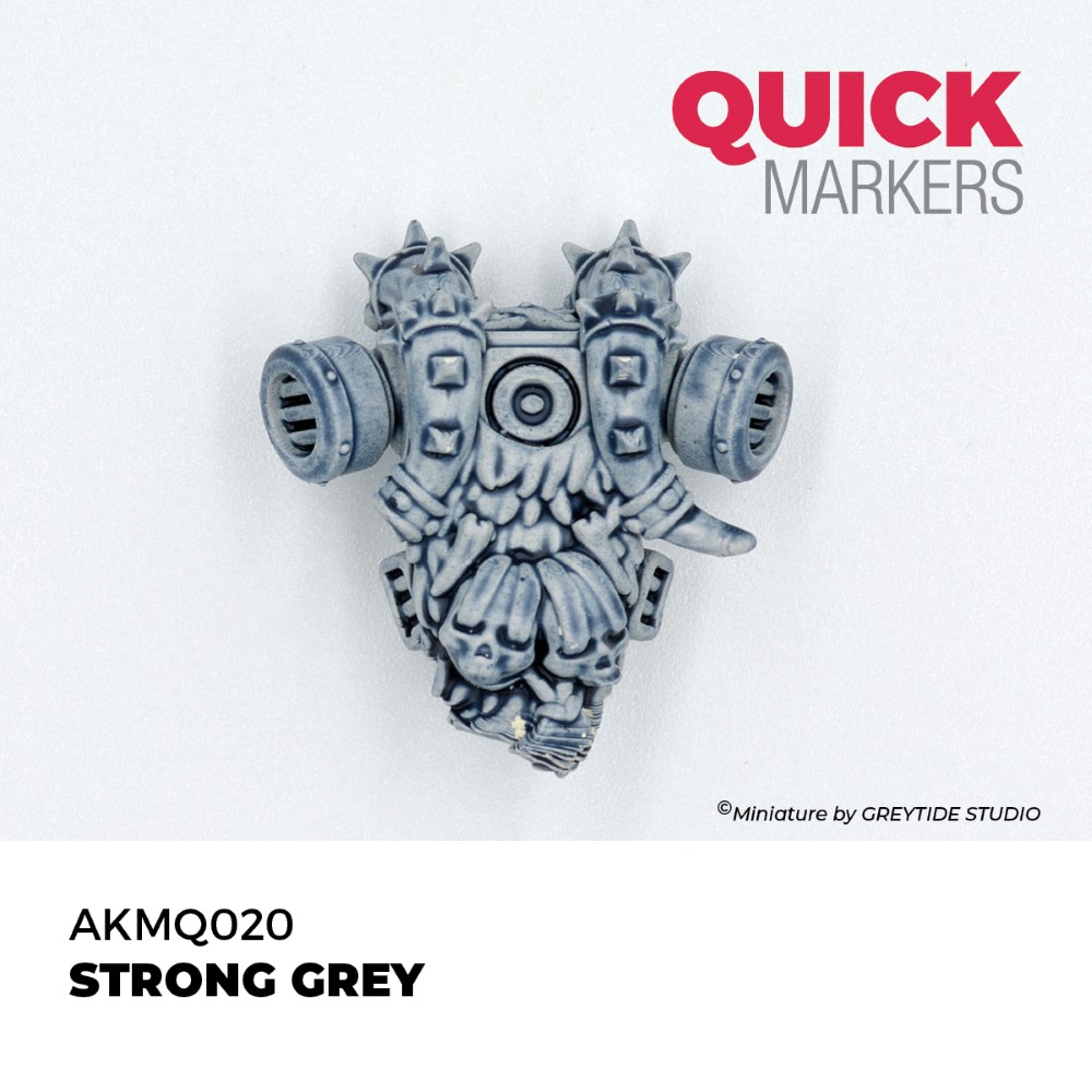 Výsledný odtieň Strong Grey Quick Marker