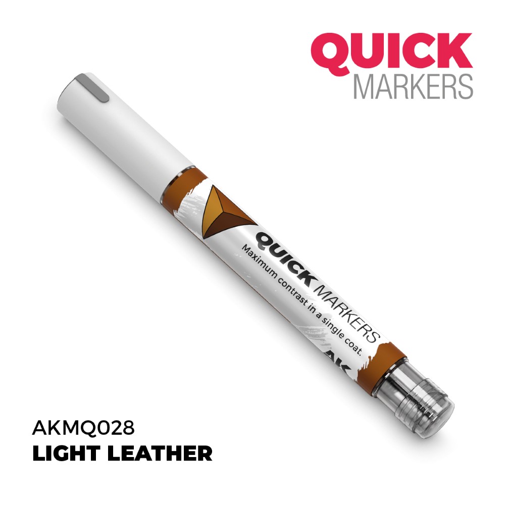 Ukážka použitia markeru Light Leather na miniatúre