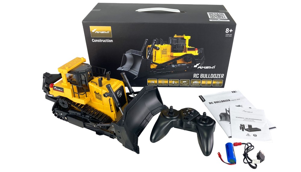AMEWI Maketový pásový buldozér 1:24 RTR