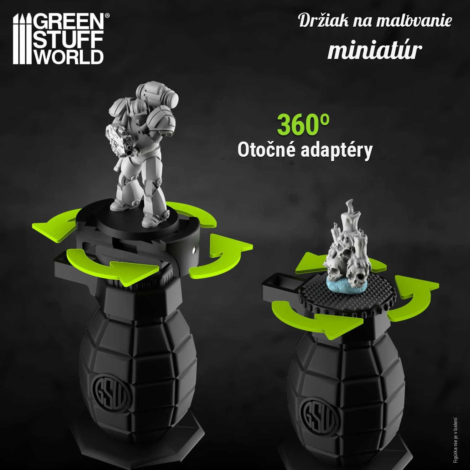 Green Stuff World 360 stupňov otočný držiak na miniatúry
