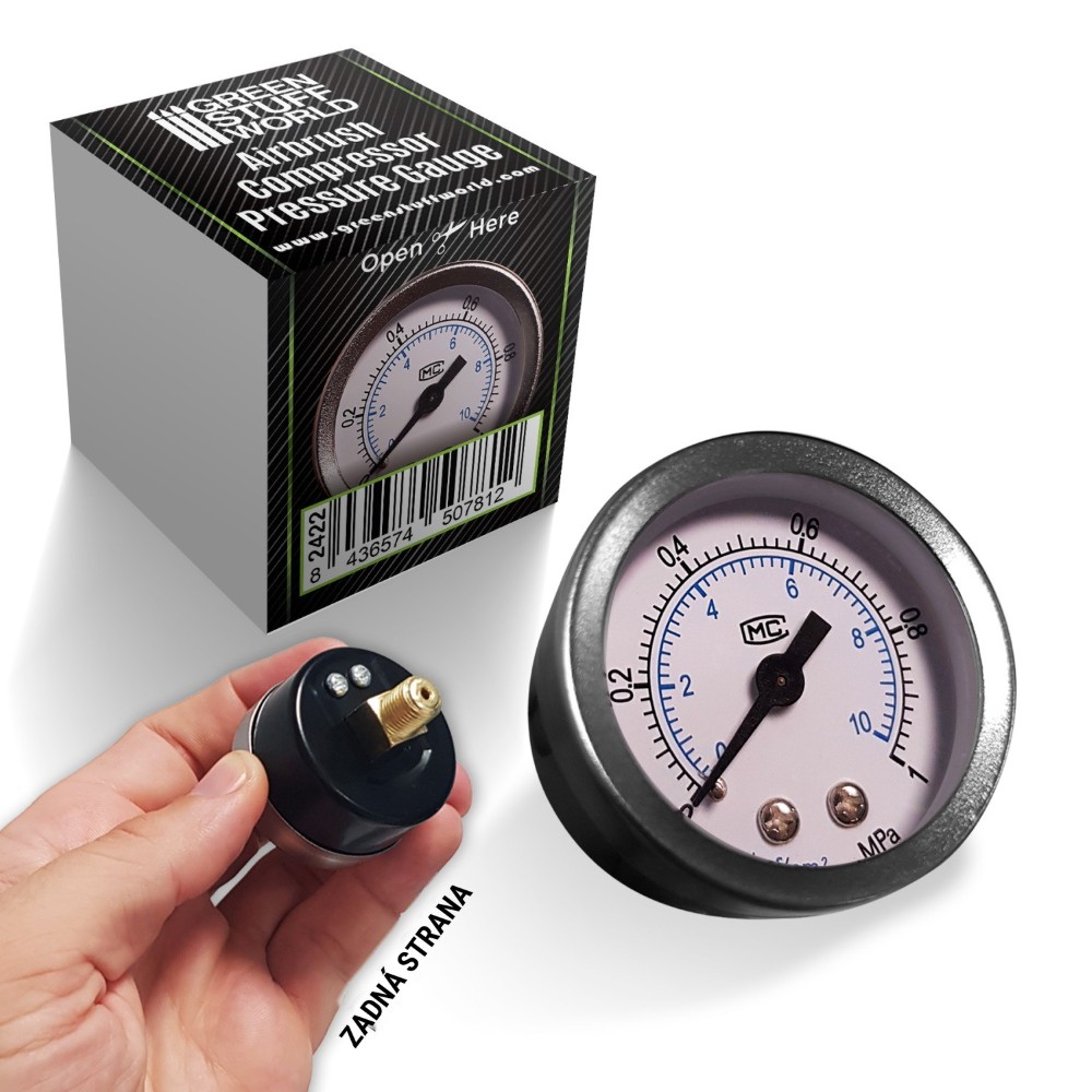 Manometer kompresora pre airbrush Green Stuff World