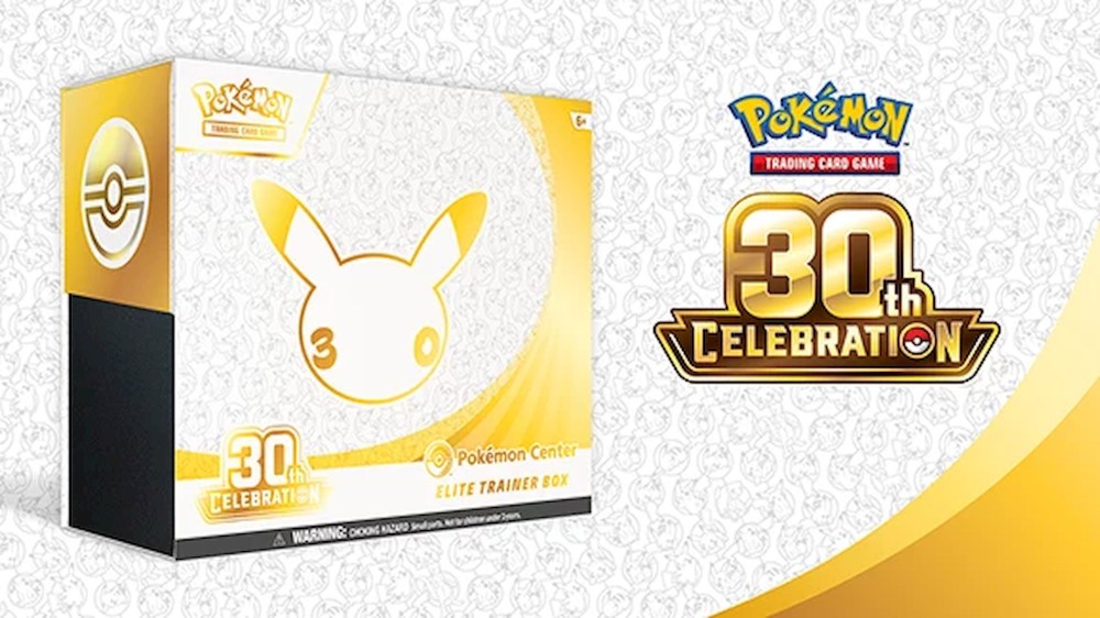 Pokémon 30th Celebration Elite Trainer Box zlatá edícia