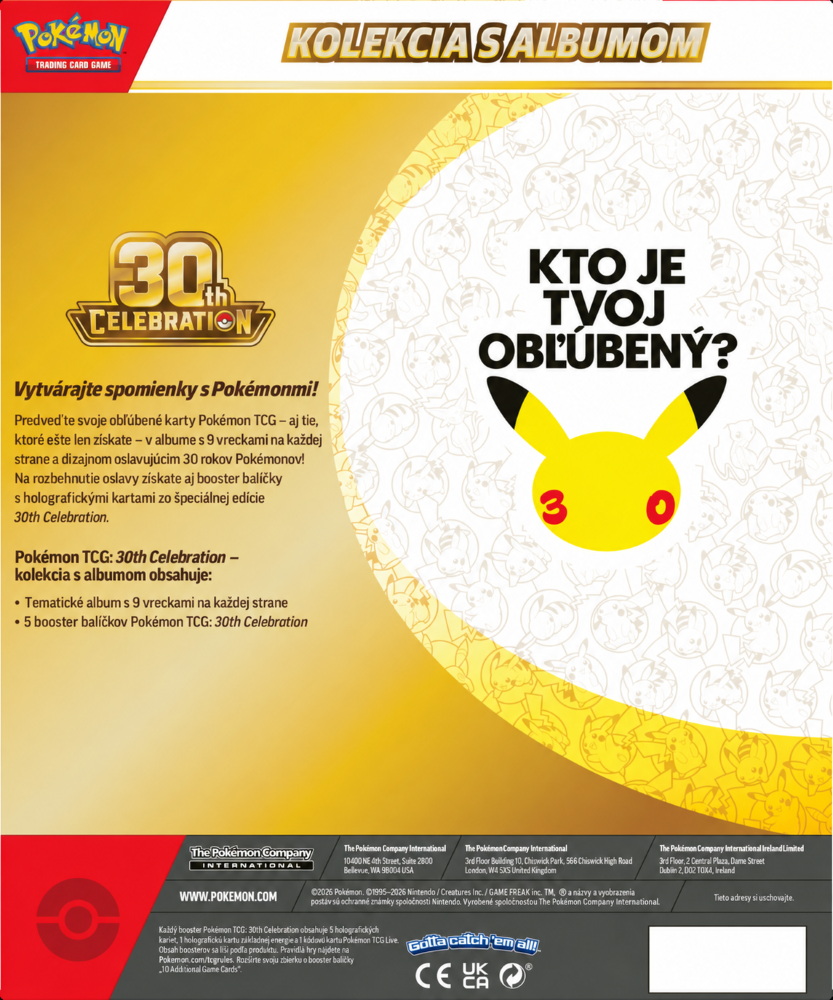 Obsah Pokémon 30th Celebration Binder Collection