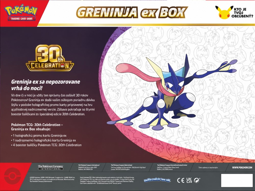 Pokémon Greninja ex foil promo karta 300 HP