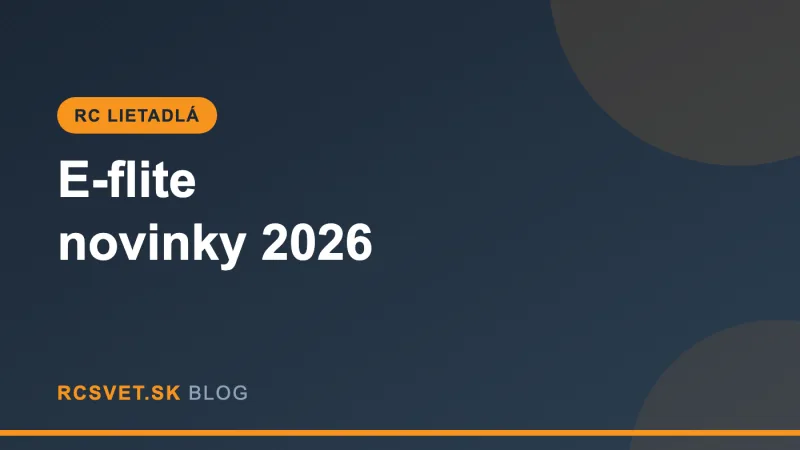 E-flite novinky 2026: V1200 atakuje 225 km/h a Gee Bee R-2 sa vracia v mini verzii